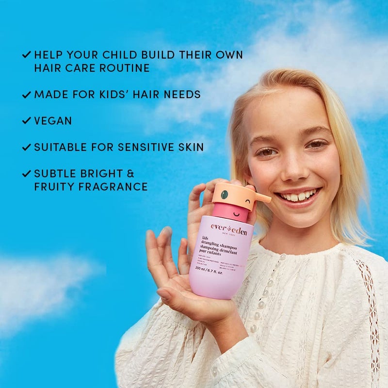 Evereden Kids Shampoo - Detangling, 6.7 fl oz. | Kids Haircare | Clean and Non-toxic Ingredients | Kids Shampoo - Image 3