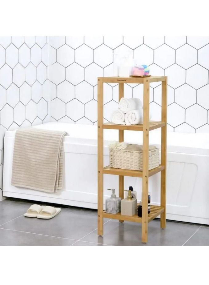 4 Tier Wooden Storage Corner Rack - Image 4