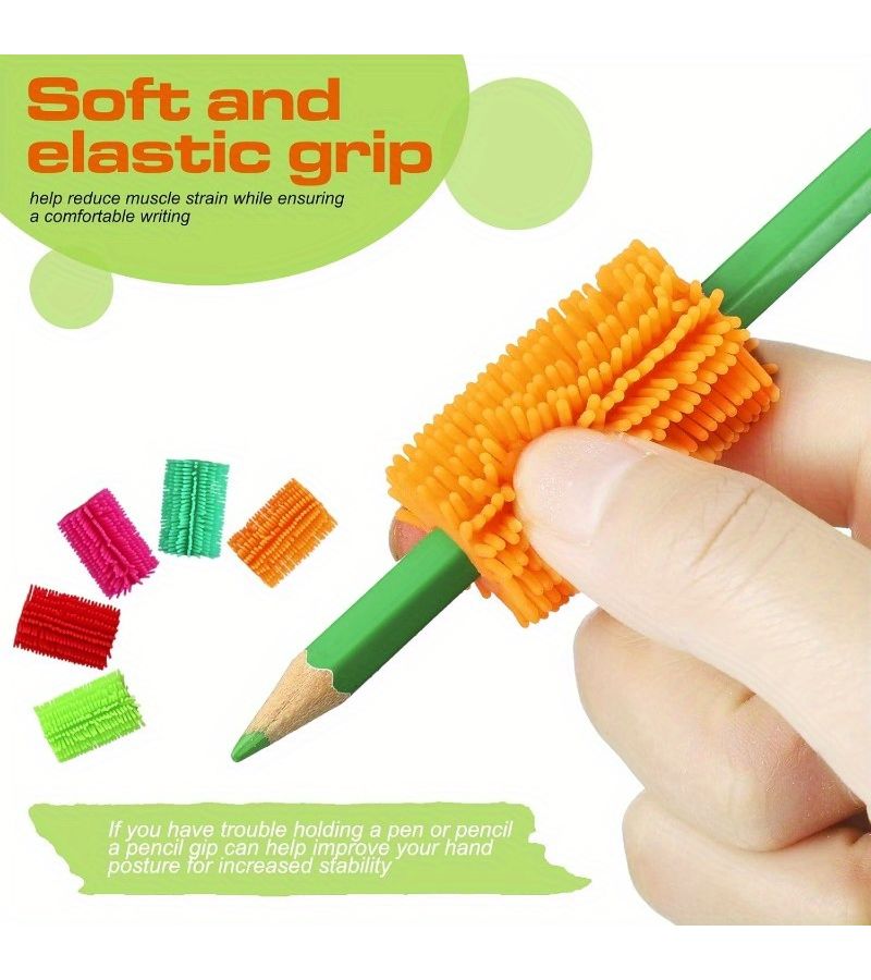 10 Pack Squeeze Toy Stress Relief Creative Prank Tool Soft Pencil Holder Colorful Cushion Stand Ergonomic Reusable Random Colors - Image 4