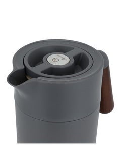 Alsaif Gallery Thermos Dark Gray With Wooden Handle 1.2L  - Image 4