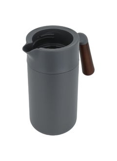 Alsaif Gallery Thermos Dark Gray With Wooden Handle 1.2L  - Image 3