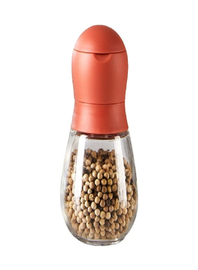 SHFTI Salt and Pepper Grinder Set|Refillable Manual Spice Mill with Adjustable Ceramic Grinder|Control for Salt & Dry Spices |Stylish Design for Kitchen| (Pack of 1, RED) - Image 1