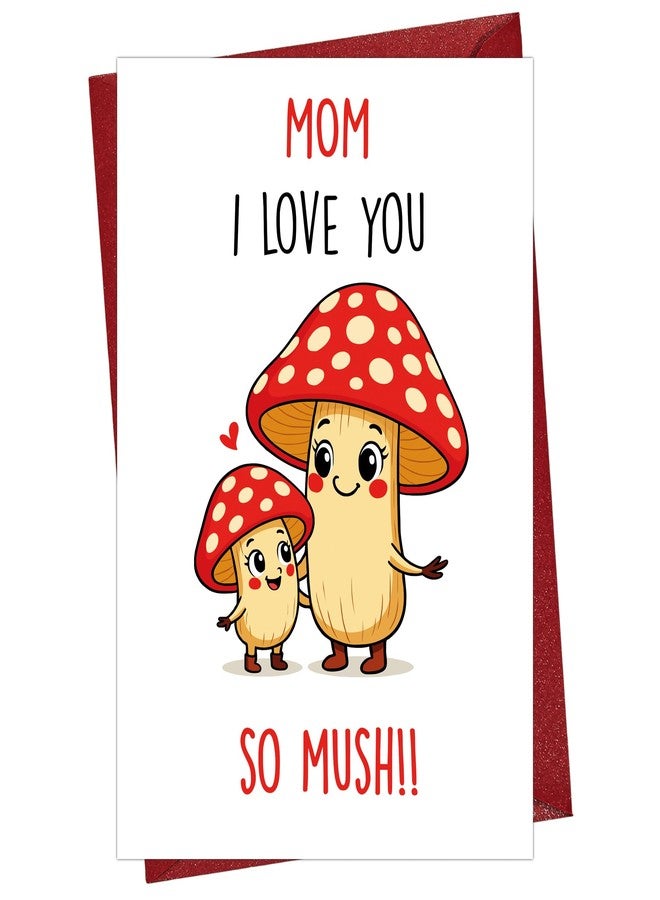 Cheerin Funny Mothers Day Card for Mom – Cute I Love You Card for Mum with Envelope from Daughter and Son – Hilarious Mother's Day Gift for Stepmom, Grandma, or Mother Figures 5x7 - Image 1