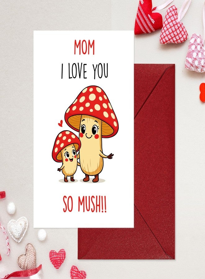 Cheerin Funny Mothers Day Card for Mom – Cute I Love You Card for Mum with Envelope from Daughter and Son – Hilarious Mother's Day Gift for Stepmom, Grandma, or Mother Figures 5x7 - Image 4