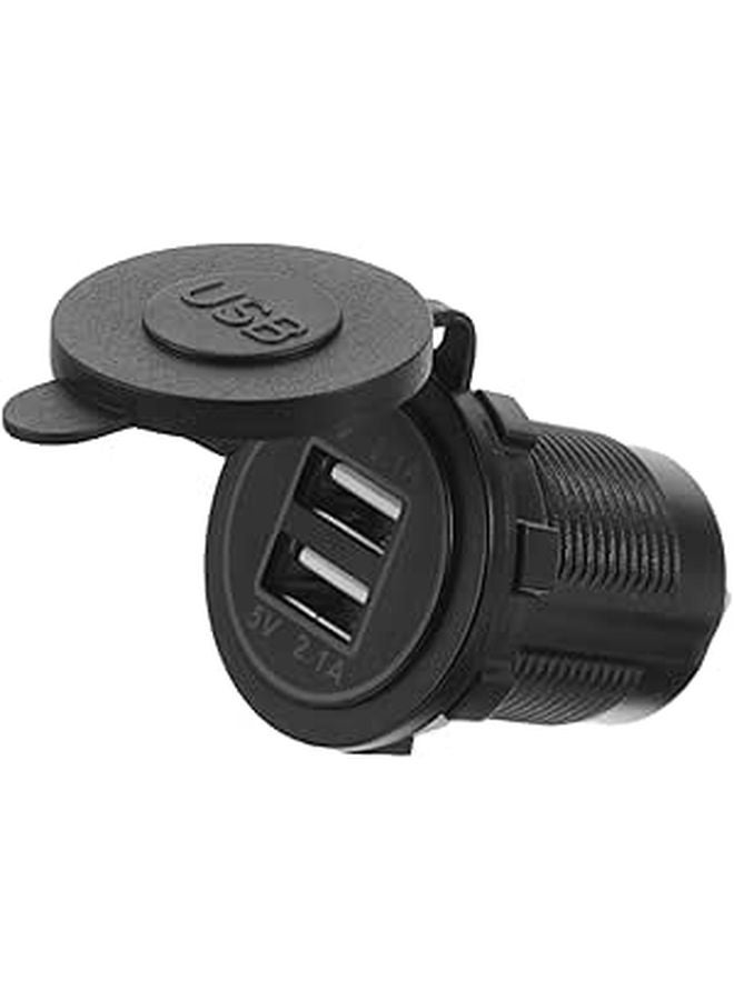 Motorcycle Phone Mount With Dual USB Charger Quick Charging For RV Use - Image 1