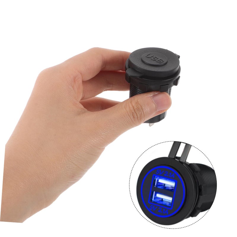 Motorcycle Phone Mount With Dual USB Charger Quick Charging For RV Use - Image 4