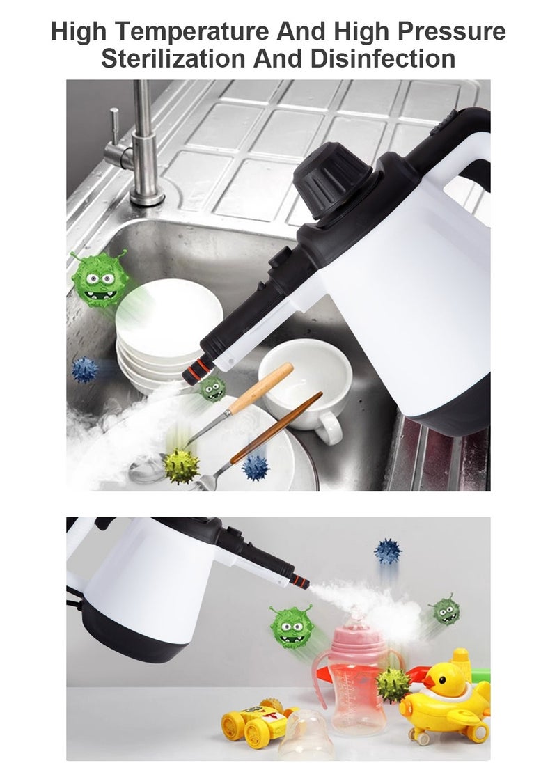 ET-LIFE - Steam Cleaner, 1200 W, 3.5 Bar Steam Pressure, 400ml Capacity,  High Temperature Kills 99.99% of Viruses & Bacteria - Image 1