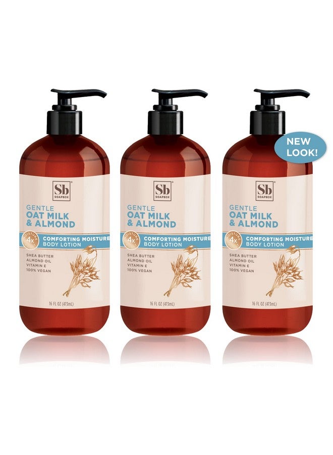 Soapbox Oapbox Oat Milk & Almond Moisturizing Body Lotion With Shea Butter & Almond Oil ; Body Lotion For Women & Men Paraben Free Vegan Lotion For Dry Skin Smooth Skin (16Oz 3 Pack) - Image 1
