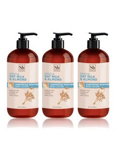Soapbox Oapbox Oat Milk & Almond Moisturizing Body Lotion With Shea Butter & Almond Oil ; Body Lotion For Women & Men Paraben Free Vegan Lotion For Dry Skin Smooth Skin (16Oz 3 Pack)  - Image 3