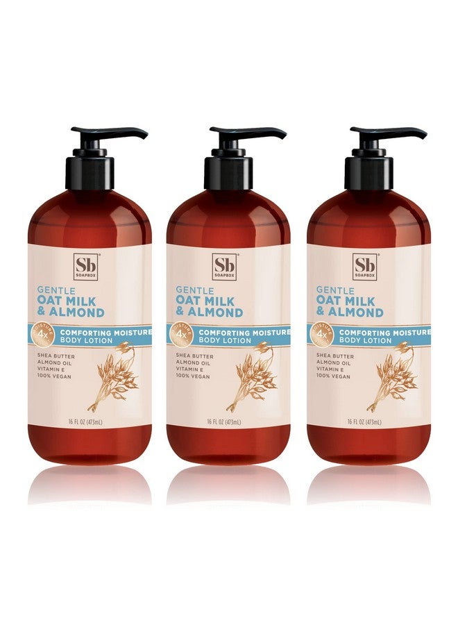 Soapbox Oapbox Oat Milk & Almond Moisturizing Body Lotion With Shea Butter & Almond Oil ; Body Lotion For Women & Men Paraben Free Vegan Lotion For Dry Skin Smooth Skin (16Oz 3 Pack) - Image 3