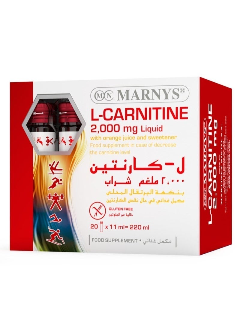 MARNYS 2 Packs L Carnitine 2000 mg - 20 Drinkable Bottles x 2 Boxes (Total 40 Drinkable bottles) - Image 3