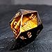 FTNNGIME 1PCS Gem D20 DND Dice 25mm 20 Sided CrystalAmethyst DD Dice for Dungeons and Dragons RPG Roleplaying Games MTG Table Games Handmade Polyhedral Dice Tiger Eye - Image 2