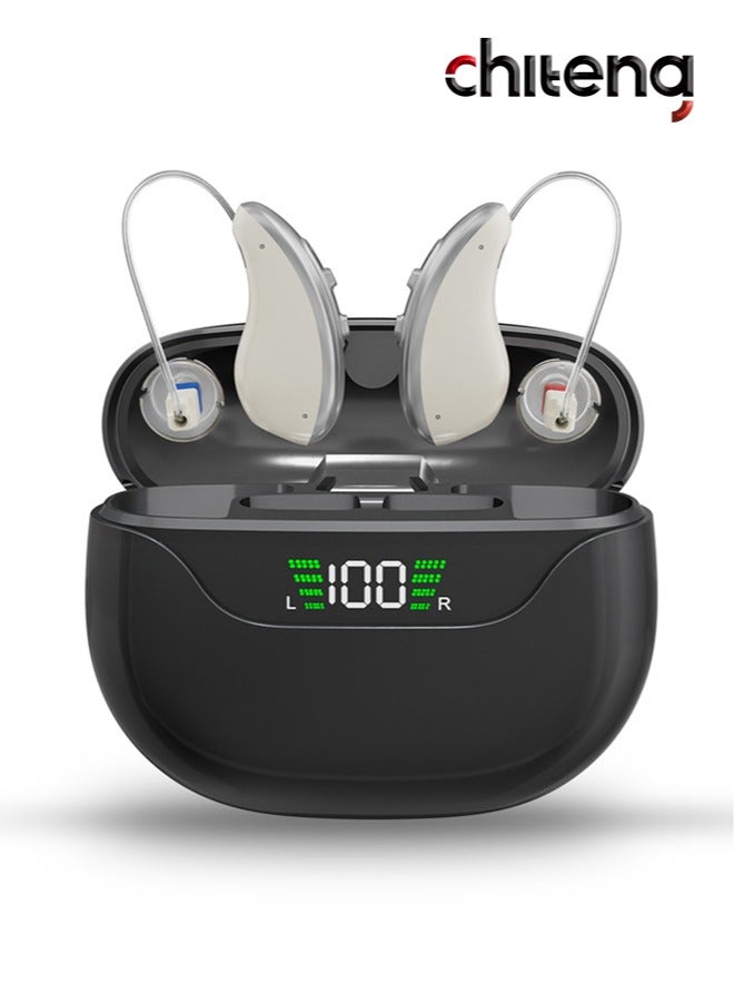 chiteng Hearing Aids Rechargeable for Hearing Loss, 16-Channel DSP Chip Hearing Aid Devices for Adult,  Ear Hearing Machine with Noise Reduction, Near Invisible, Up to 60 Hours Battery Life - Image 1