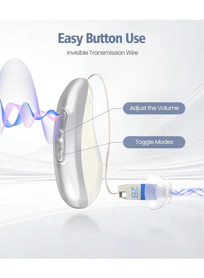 chiteng Hearing Aids Rechargeable for Hearing Loss, 16-Channel DSP Chip Hearing Aid Devices for Adult,  Ear Hearing Machine with Noise Reduction, Near Invisible, Up to 60 Hours Battery Life - Image 3