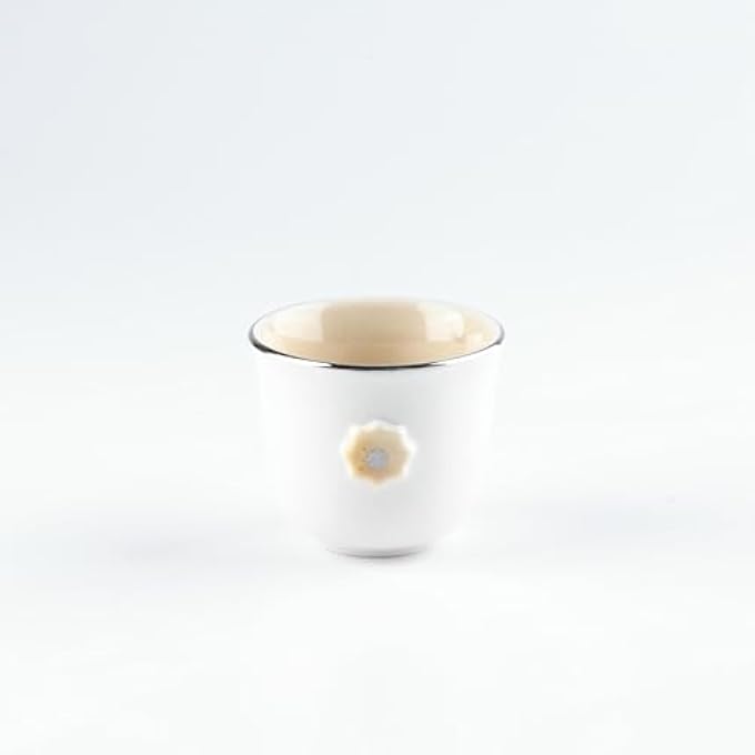 أصالة طقم القهوة العربية 12 قطعة من Asalah Creamy Silver - Image 3