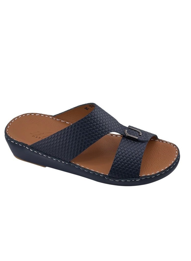 AET A E T Handmade Arabic Sandals For Men | Outdoor Mens Slippers | Genuine PU Leather With Buckle - Image 1