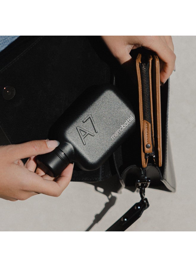 memobottle SLIM STAINLESS STEEL (BLACK) | 20 oz / 600 ml | Durable, Leak-Proof, Premium Water Bottle | BPA-free| Ideal for Modern Lifestyle, Gym Workouts & Travel - Image 4