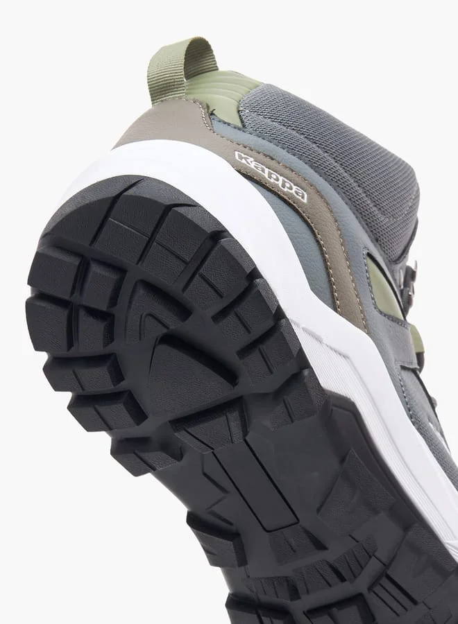 Kappa Mens Logo Detail Boots with Lace-Up Closure