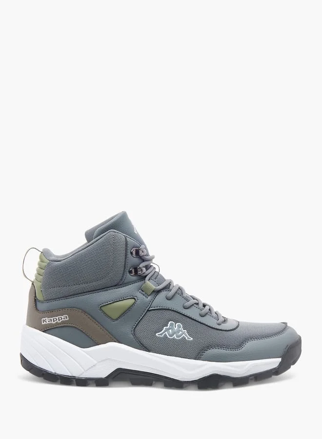 Kappa Mens Logo Detail Boots with Lace-Up Closure