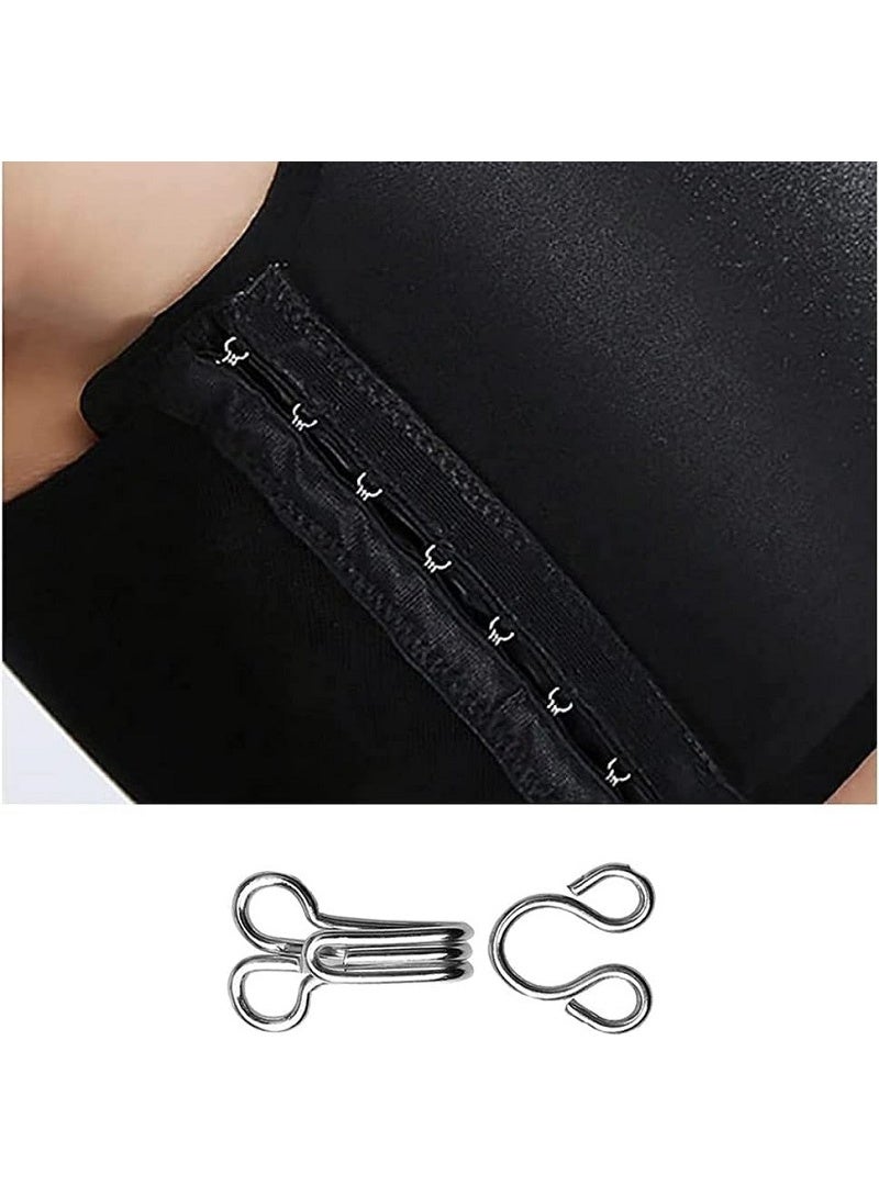 24 Hooks and Eyes for Sewing – Suit for Coats, Skirts, Pants, Bras, Strong Metal Silver - Image 4