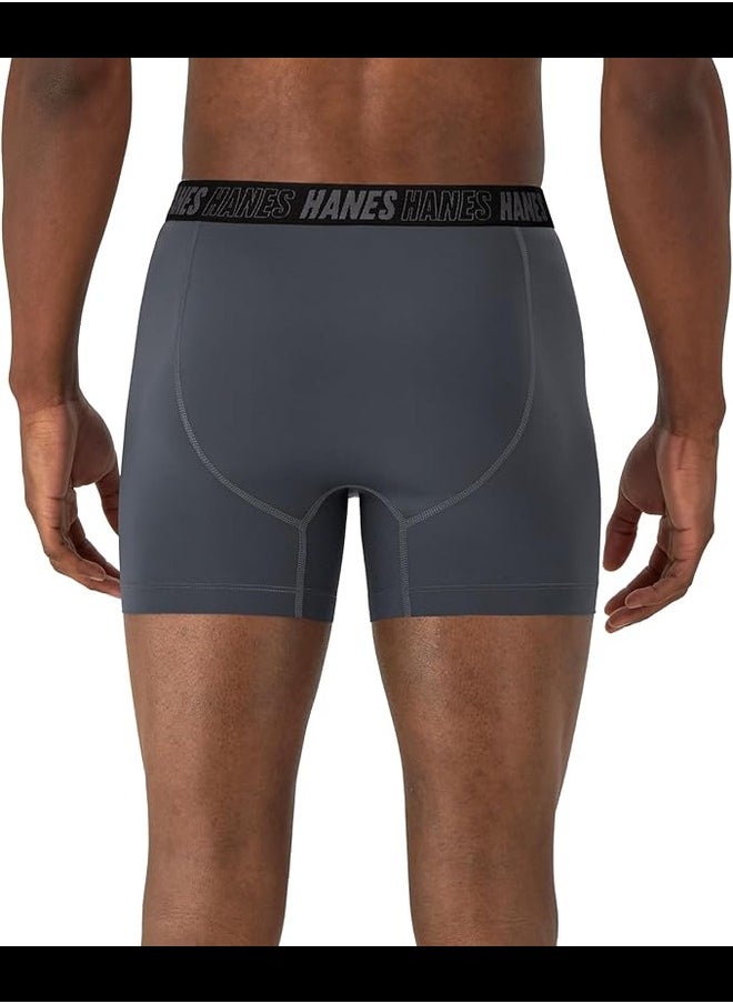 Hanes MNSBB3 Boxer Brief Mens Hanes P3 MRL Moves Nylon Spandex  - Image 4