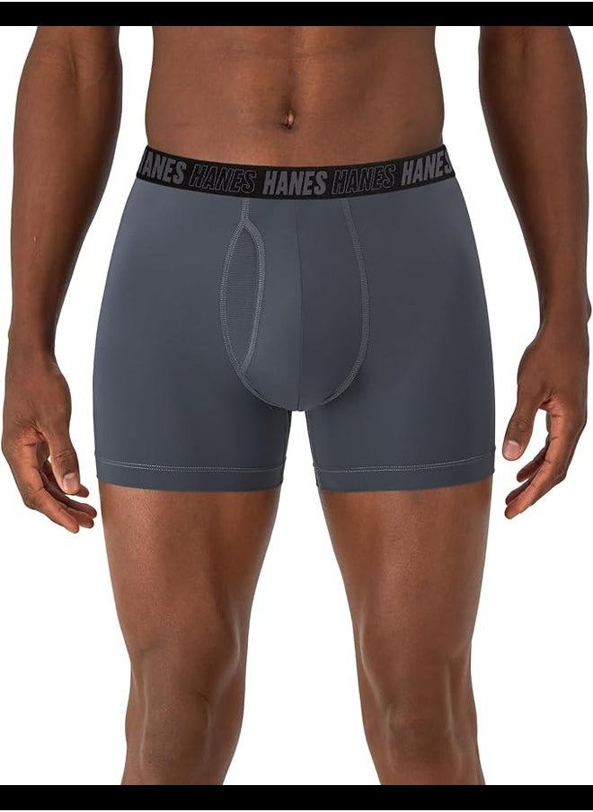Hanes MNSBB3 Boxer Brief Mens Hanes P3 MRL Moves Nylon Spandex  - Image 1