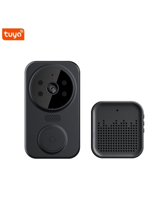 Tuya Smart Video Doorbell Wireless HD Camera PIR Motion Detection IR Alarm Security Door Bell Wi-Fi Intercom for Home Apartment