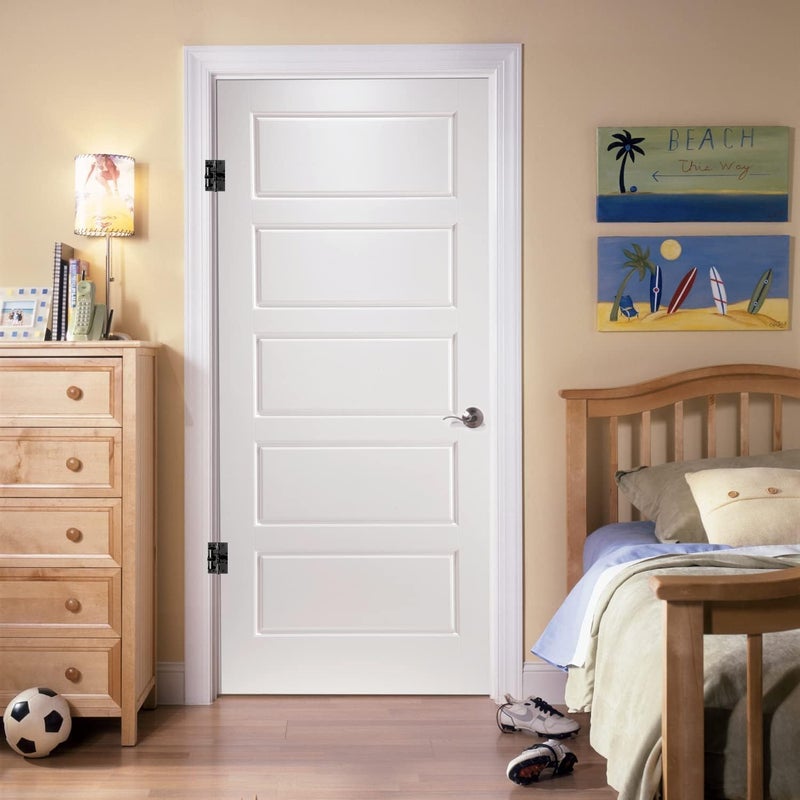 REDUCK مفصلة باب جراج ثقيلة 3 في 1 ذاتية الإغلاق - مفصلة زنبركية أوتوماتيكية مع تحديد موضع 90°، مفصلة رف قابلة للطي مقاومة للصدأ ومغلق باب غير مرئي (أسود) - Image 3