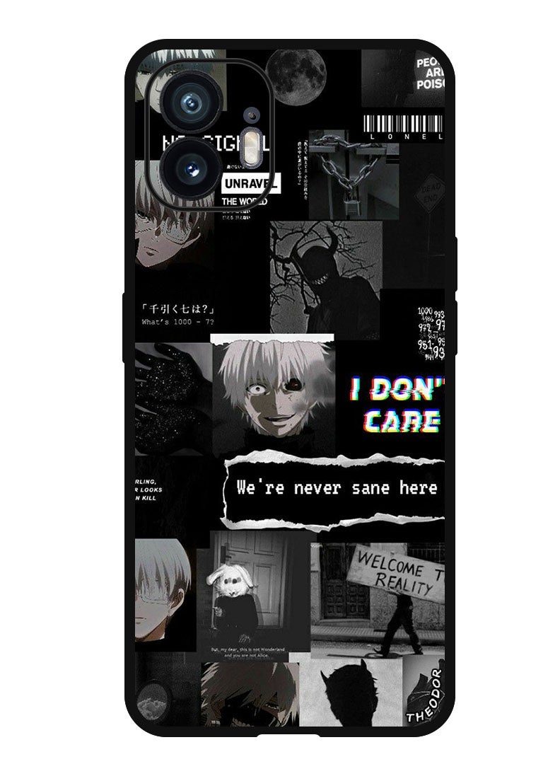 Theodor حافظة واقية مضادة للخدش وصدمات غطاء بومبر لهاتف ناثينج (2) نحن هنا لن نكون عاقلين أبداً - Image 1