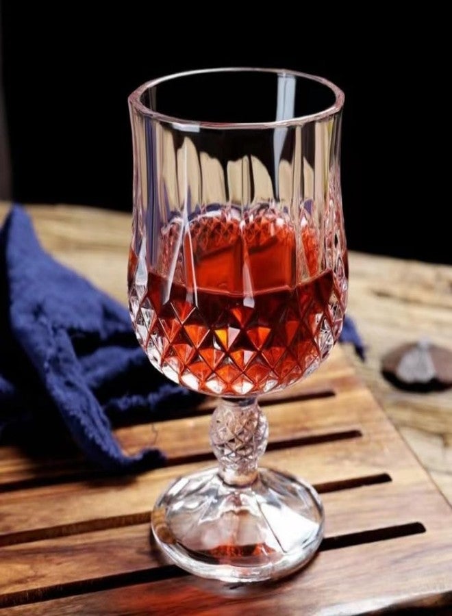 RYUHYF Brandy Glasses Set of 3,6.2 oz Cocktail Glasses, Martini Glasses, Engraved Crystal Wine Glasses, Tall Glasses for Bar Glassware, Cordials, Sherry, Brandy - Image 5