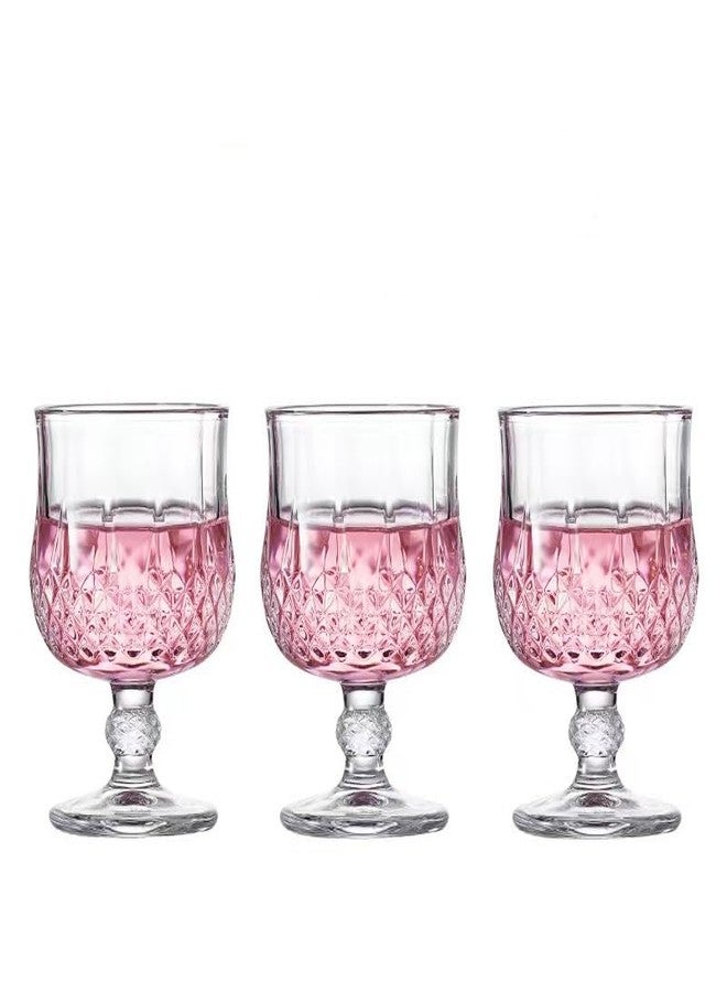 RYUHYF Brandy Glasses Set of 3,6.2 oz Cocktail Glasses, Martini Glasses, Engraved Crystal Wine Glasses, Tall Glasses for Bar Glassware, Cordials, Sherry, Brandy - Image 1