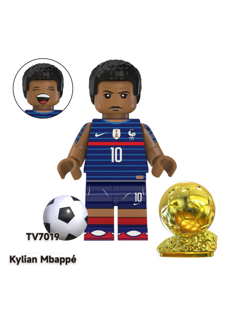 Nariele سلسلة نجوم كرة القدم - ألعاب بناء قطع أثرية لمباريات كأس العالم - Image 4