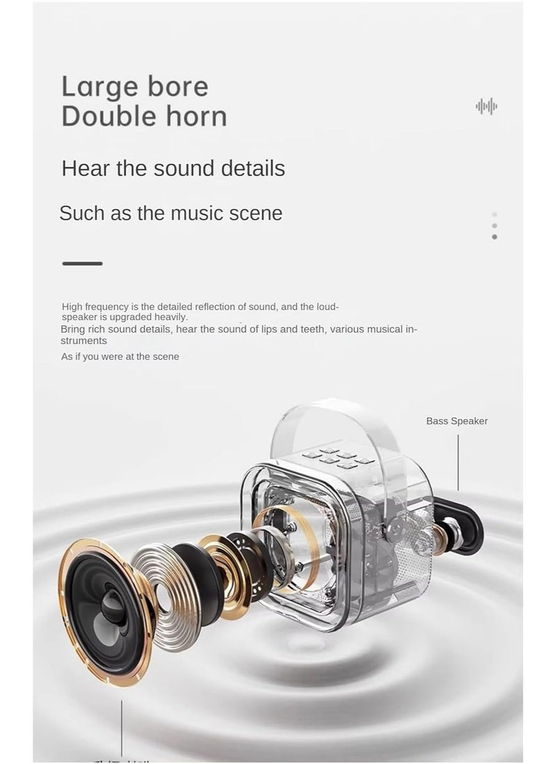 JAJEEK "New Kids Karaoke Machine – Portable Bluetooth Speaker with Wireless Microphone, Pre-Loaded Songs, RGB LED Lights, and Music Player. Perfect for Boys and Girls Aged 3-10, Ideal for Family Fun, Parties, and Home Entertainment." - Image 5