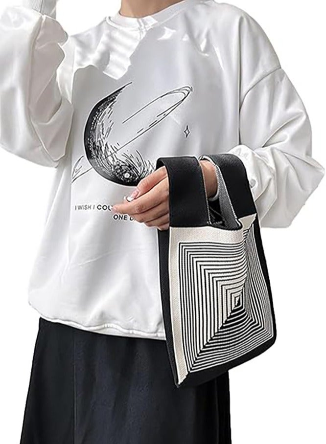 Wrist Handbag for Women Wristlet Handbag Sleeve Knot Pouch Portable Purse Tote Gift Bag  - Image 3