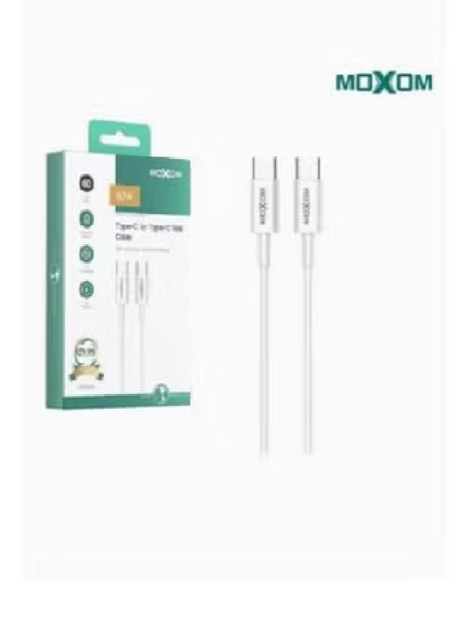 MOXOM Cable Type C - Type C plastic meter supports fast charging, supports data transfer CC7-1A
