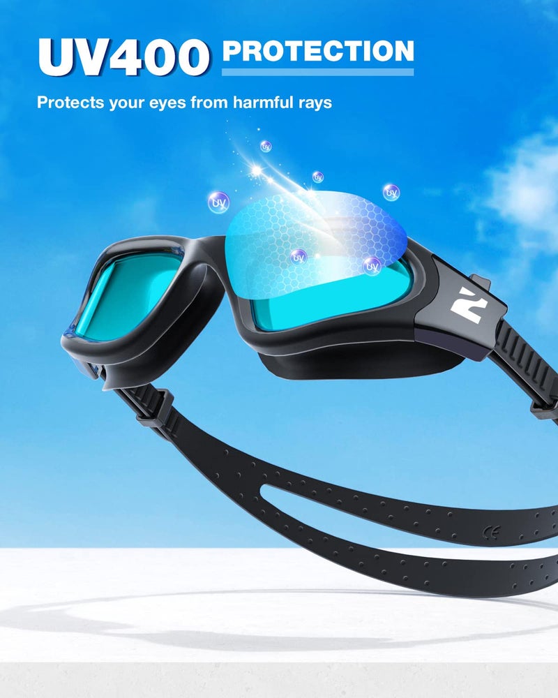 ZIONOR Swim Goggles, G1 SE Swimming Goggles Anti-Fog for Adult Men Women - Image 2