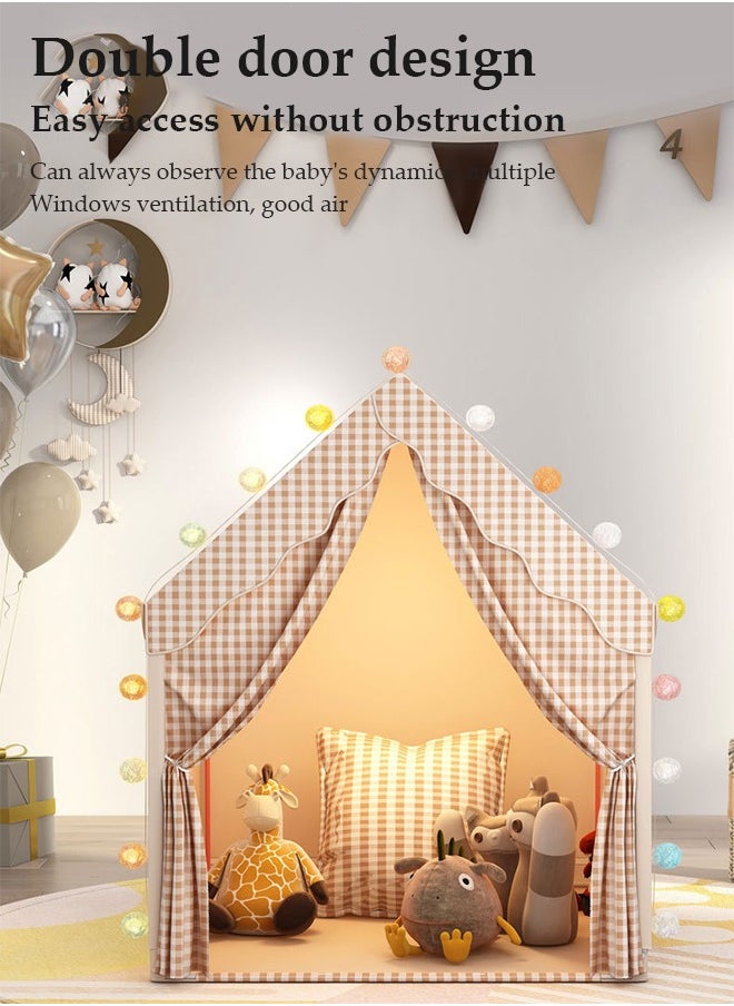 DUNISO Large Kids Tent House Indoor Outdoor, portable tent game houses, princess castle tents, baby playhouses,kids indoor play room toys,with storage bags, suitable for children aged 1 to 12  - Image 5
