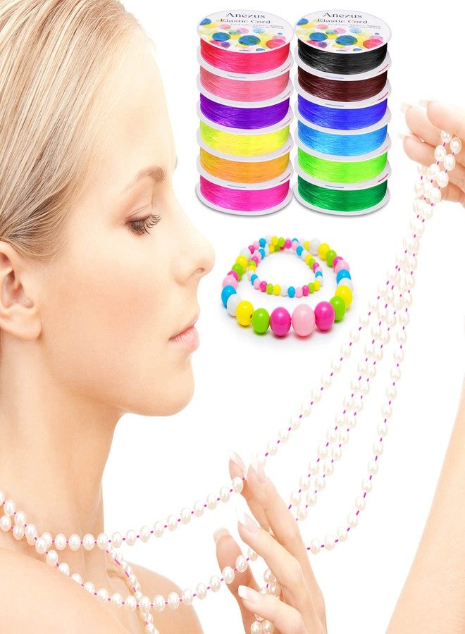 anezus Elastic String for Bracelets, Anezus 12 Rolls Crystal Beading Wire for Jewelry Making, Stretch Magic Bead Cord for Beading, Bracelets and Jewelry Making - Image 5