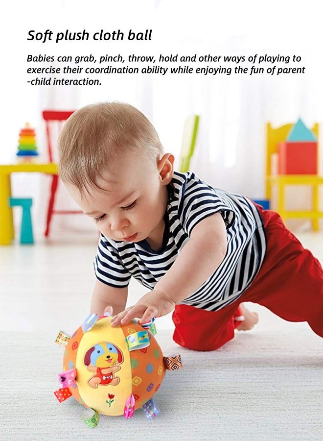 oldlaiben Baby Rattle Ball,Sensory Balls For Infant Toddlers,Soft Plush Rattle Ball Toy For Early Educational,Fabric Baby Toy For Sensory Development,Toys For Babies 6-12 Months,Different Sensory Tactile Textures With Crinkle Rattle Squeakers(Dinosaur) - Image 4