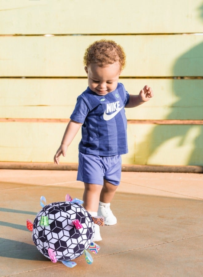 oldlaiben Baby Rattle Ball,Sensory Balls For Infant Toddlers,Soft Plush Rattle Ball Toy For Early Educational,Fabric Baby Toy For Sensory Development,Toys For Babies 6-12 Months,Different Sensory Tactile Textures With Crinkle Rattle Squeakers(Dinosaur) - Image 5