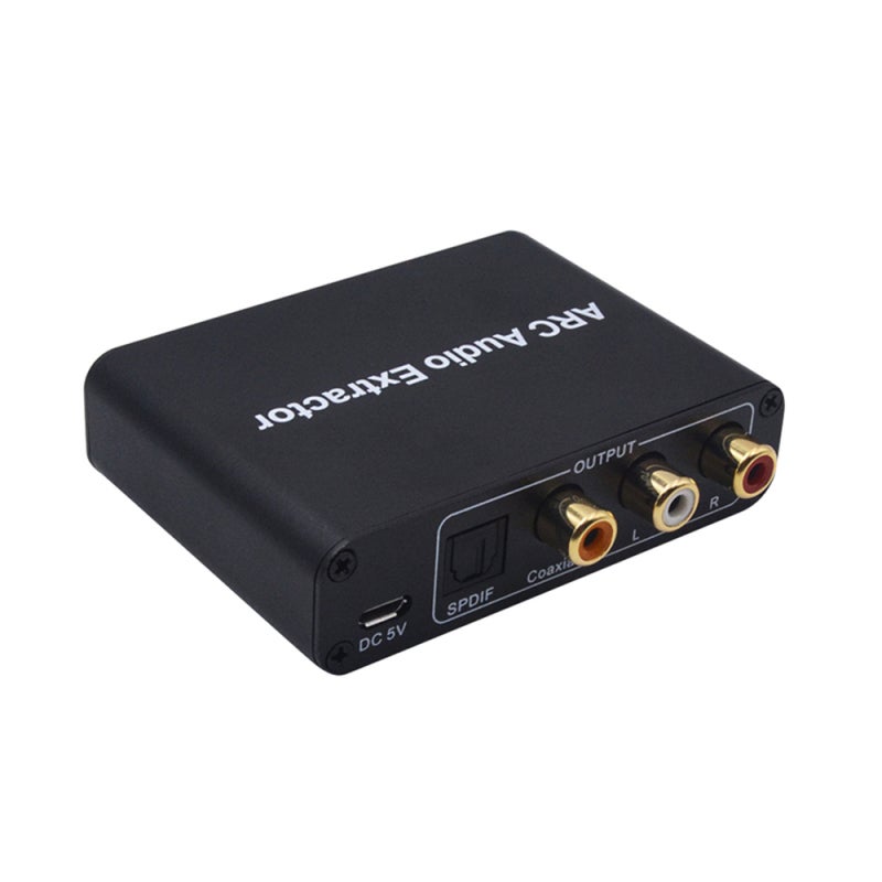 محول HD ARC يدعم إخراج صوتي 5.1 قناة - مستخرج صوت ARC بتردد 192 كيلوهرتز مع واجهات متعددة للإخراج المتزامن للمسرح المنزلي - Image 4