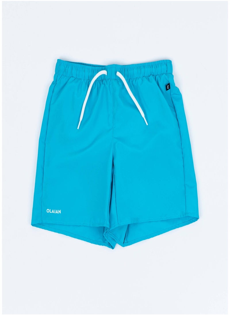 OLAIAN OLAIAN by DECATHLON, Boy’s swim shorts - 100 sky blue  - Image 2