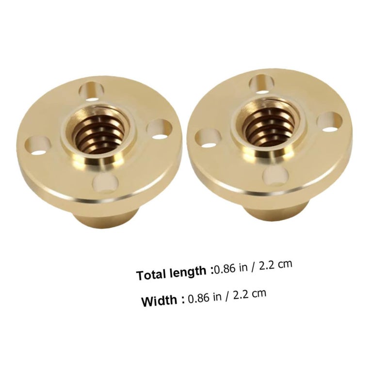 2Pcs High Precision Trapezoidal Nut for Printer Stepper Motor and Machine Tool Rails - Image 3