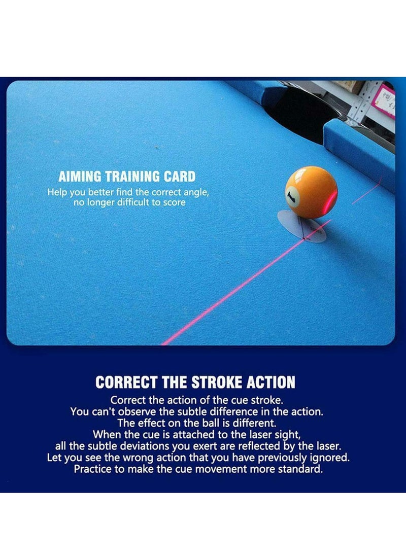Laser Billiard Collimation Training Device, Practice Aid Corrector for Beginners