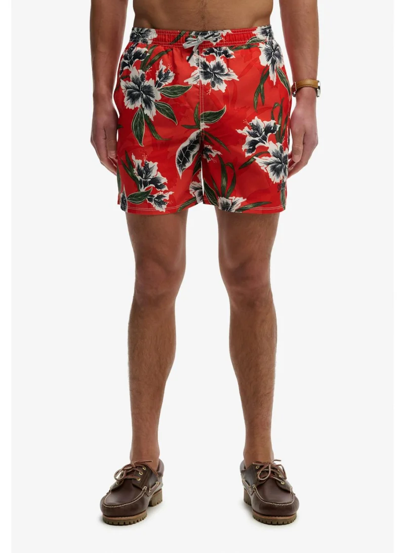 سوبر دراي Hawaiian Print 16-inch Swim Shorts