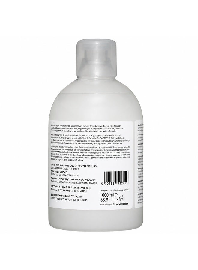 Kallos Caviar Restorative Shampoo with Caviar Extract 1000ml – Restorative Shampoo for Hair Strengthening - Image 3