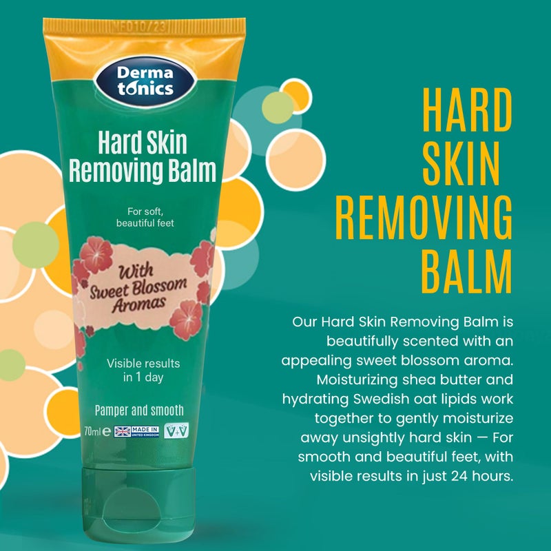 Dermatonics Hard Skin & Callus Removing Balm w/Sakura Blossom Aromas & 10% Urea - Skin Care for Feet, Hands & Elbows â€“ Moisturizing & Repairing Formula for Dry & Cracked Skin - 2.37 fl oz Tube - Image 2