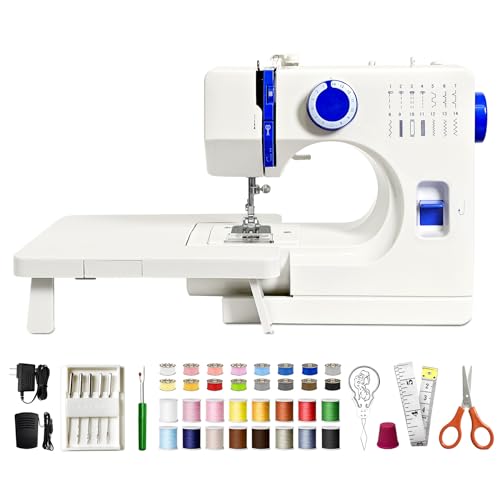 Lastempa All-in-One Sewing Machine for Beginners, Easy to Use Dual Speed Control with 16 Built-in Stitches, Auto Bobbin Winder, Foot Pedal, Perfect for Sewing, Mending, Crafting for Home & Travel - Image 1