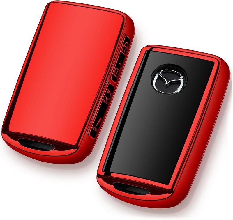 Tengare Red Key Fob Cover for Mazda - Image 1