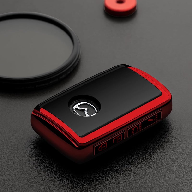 Tengare Red Key Fob Cover for Mazda - Image 2